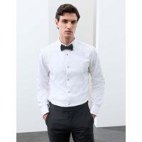 Autograph Slim Fit Performance Cotton Dress Shirt White