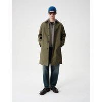 M&S Pure Cotton Wax Mac Hunter Green