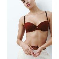 M&S Ida Lace Wired Balconette Bra (A-E) Russet