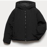 M&S Hooded Puffer Jacket (6-16 Yrs) Black