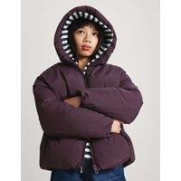 M&S Hooded Puffer Jacket (6-16 Yrs) Blackberry