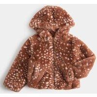 M&S Faux Fur Jacket (2-8 Yrs) Neutral