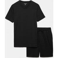 Autograph Supima Cotton Modal Loungewear Set Black