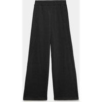 Goodmove Cotton Rich High Waisted Wide Leg Joggers Black