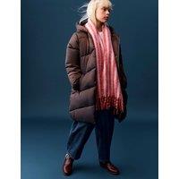 M&S Metallic Long Line Padded Coat (6-16 Yrs) Dark Chocolate