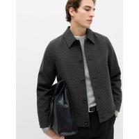 M&S Button Through Jacket Grey Mix