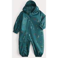 M&S Abstract Hooded Puddlesuit (0-5 Yrs) Green Mix