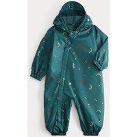 M&S Abstract Hooded Puddlesuit (0-5 Yrs) Green Mix