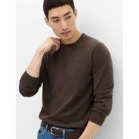 M&S Air Yarn Crew Neck Jumper Dark Charcoal