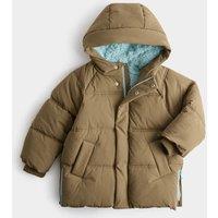 M&S Fleece Lined Padded Coat (2-8 Yrs) Khaki