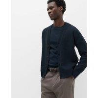 M&S Air Yarn Knitted Cardigan Navy