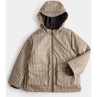 M&S 2 in1 Striped Fisherman Jacket (2-8 Yrs) Beige Mix