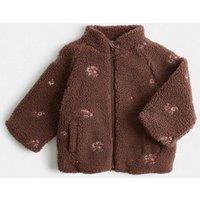 M&S Borg Floral Jacket (0-5 Yrs) Brown Mix