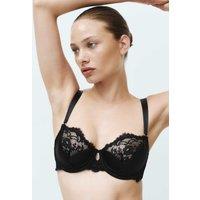 M&S Stella Lace Wired Balcony Bra (A-E) Black
