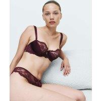 M&S Stella Lace Wired Balcony Bra (A-E) Wine