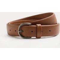 Autograph Leather Textured Belt Tan