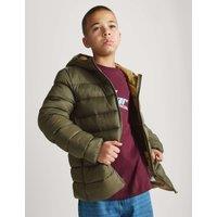 M&S Stormwear Lightweight Padded Puffer Coat (6-16 Yrs) Khaki