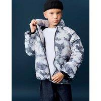 M&S Stormwear Camouflage Padded Jacket Green Mix