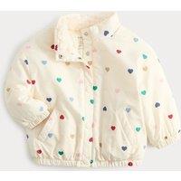 M&S Lightweight Heart Print Padded Jacket (0-5 Yrs) Multi