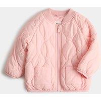 M&S Quilted Lightweight Padded Jacket (0-5 Yrs) Pink