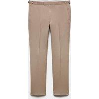 M&S Wool Rich Sateen Tuxedo Trousers with Stretch Onyx