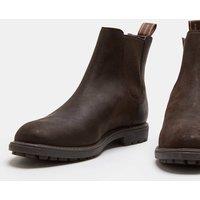 M&S Wide Fit Waterproof Nubuck Chelsea Boots Dark Brown