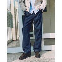 M&S Authentic Baggy Fit Rigid Jeans Indigo