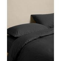 M&S Egyptian Cotton 230 Thread Count Crisp Bedding Set Black