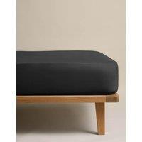 M&S Egyptian Cotton 230 Thread Count StayPut Fitted Sheet Black