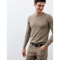 Autograph Pure Extra Fine Merino Wool Crew Neck Jumper Sable