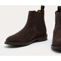 M&S Suede Chelsea Boots Dark Brown