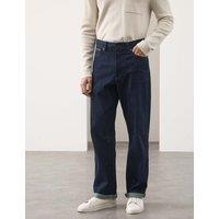 Autograph Loose Fit Pure Cotton Japanese Selvedge Jeans Indigo