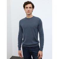 Autograph Pure Extra Fine Merino Wool Crew Neck Jumper Nightshade