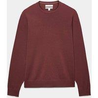 Autograph Pure Extra Fine Merino Wool Crew Neck Jumper Chestnut