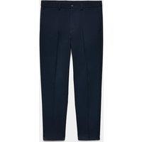 M&S Tailored Fit Flannel Smart Trousers Navy
