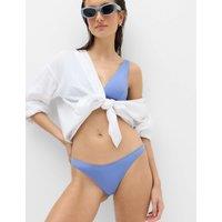 M&S High Leg Bikini Bottoms Hyacinth