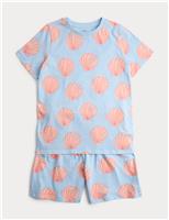 Kids Pure Cotton Shell Short Pyjamas (1-16 Yrs)