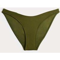 M&S High Leg Bikini Bottoms Fern Green