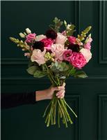 Pink Rose & Scabiosa Bouquet