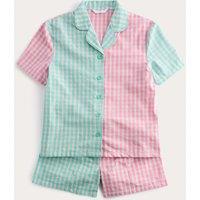 M&S Pure Cotton Checked Pyjamas (6-16 Yrs) Multi