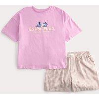 M&S Lilo & Stitch Short Pyjamas (6-16 Yrs) Pink