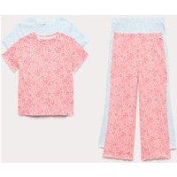 M&S 2 Pack Ditsy Floral Pyjama Set (1-16 Yrs) Multi