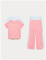 Kids 2 Pack Ditsy Floral Pyjama Set (1-16 Yrs)