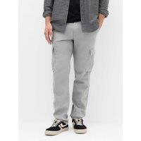 M&S Straight Fit Cargo Trousers Ash Grey