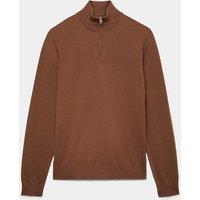 Autograph Pure Extra Fine Merino Wool Half Zip Jumper Topaz