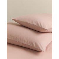 M&S 2 Pack Stay Cool Lyocell Rich Pillowcases Blush Pink
