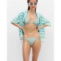 M&S Sheen Triangle Bikini Top Pale Mint