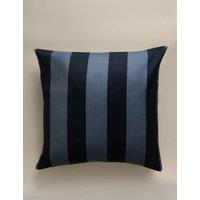 M&S Pure Cotton Stripe Cushion Cover Navy