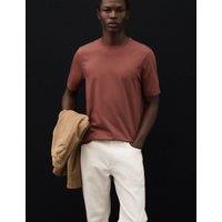 Autograph Pure Supima Cotton Performance Crew Neck T-shirt Redwood