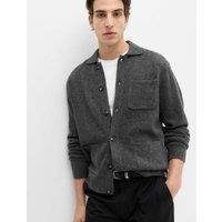 M&S Lofty Utility Button Through Cardigan Dark Charcoal